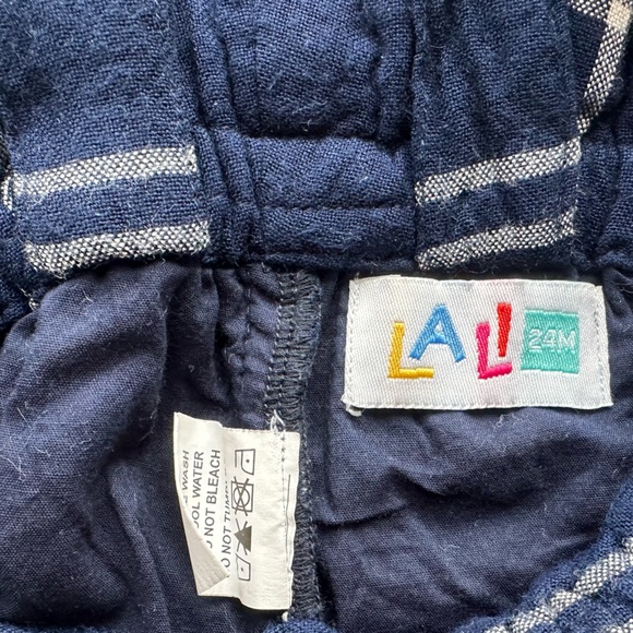 Lali Navy and White Windowpane Bubble (24mos) - Picture 4 of 4